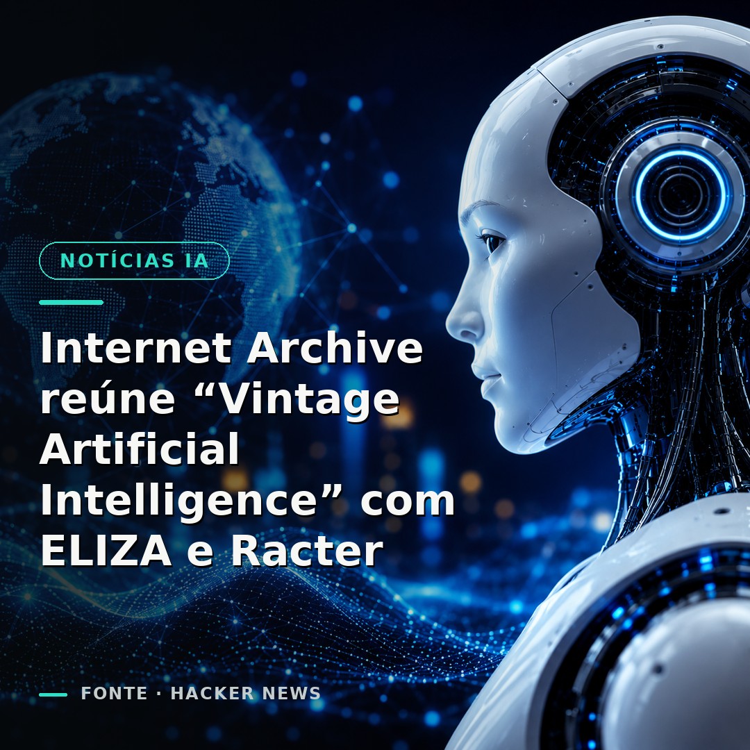 Internet Archive reúne “Vintage Artificial Intelligence” com ELIZA e Racter
