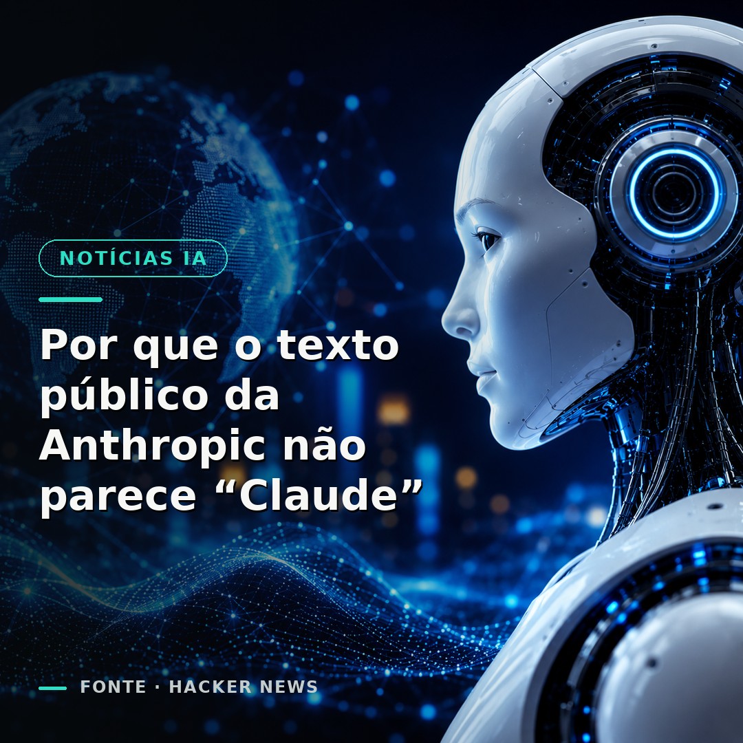Por que o texto público da Anthropic não parece “Claude”