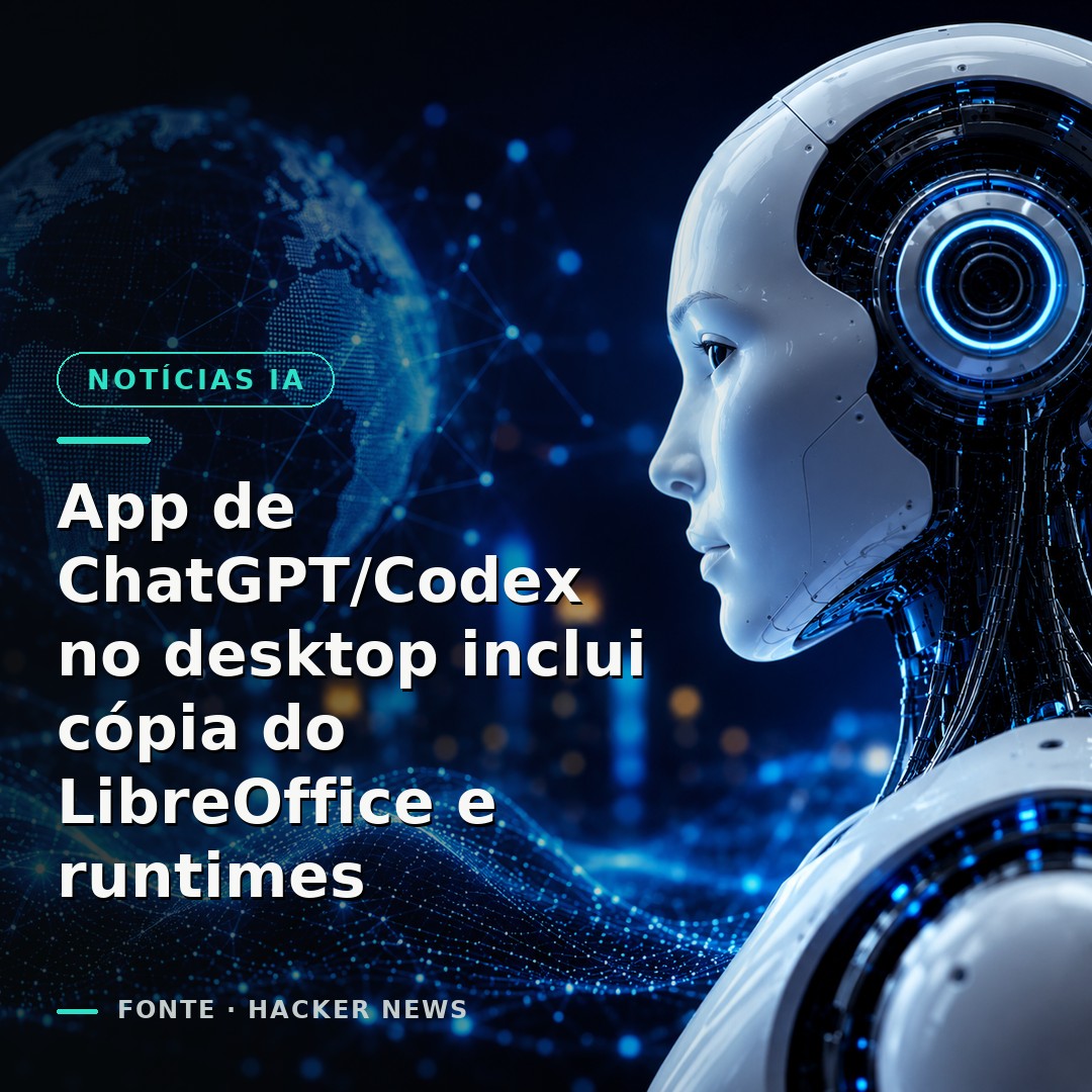 App de ChatGPT/Codex no desktop inclui cópia do LibreOffice e runtimes