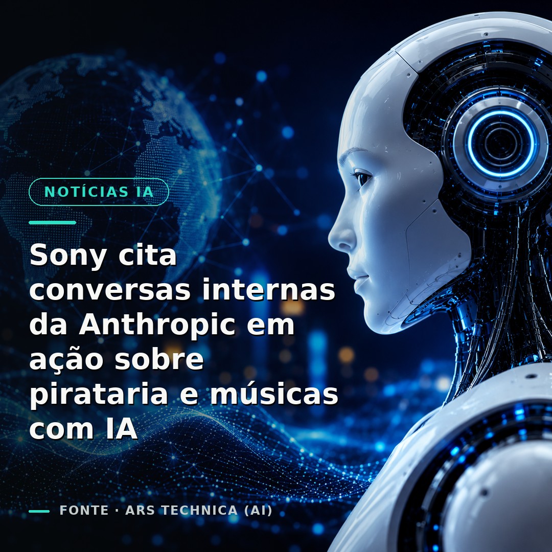 Sony cita conversas internas da Anthropic em ação sobre pirataria e músicas com IA