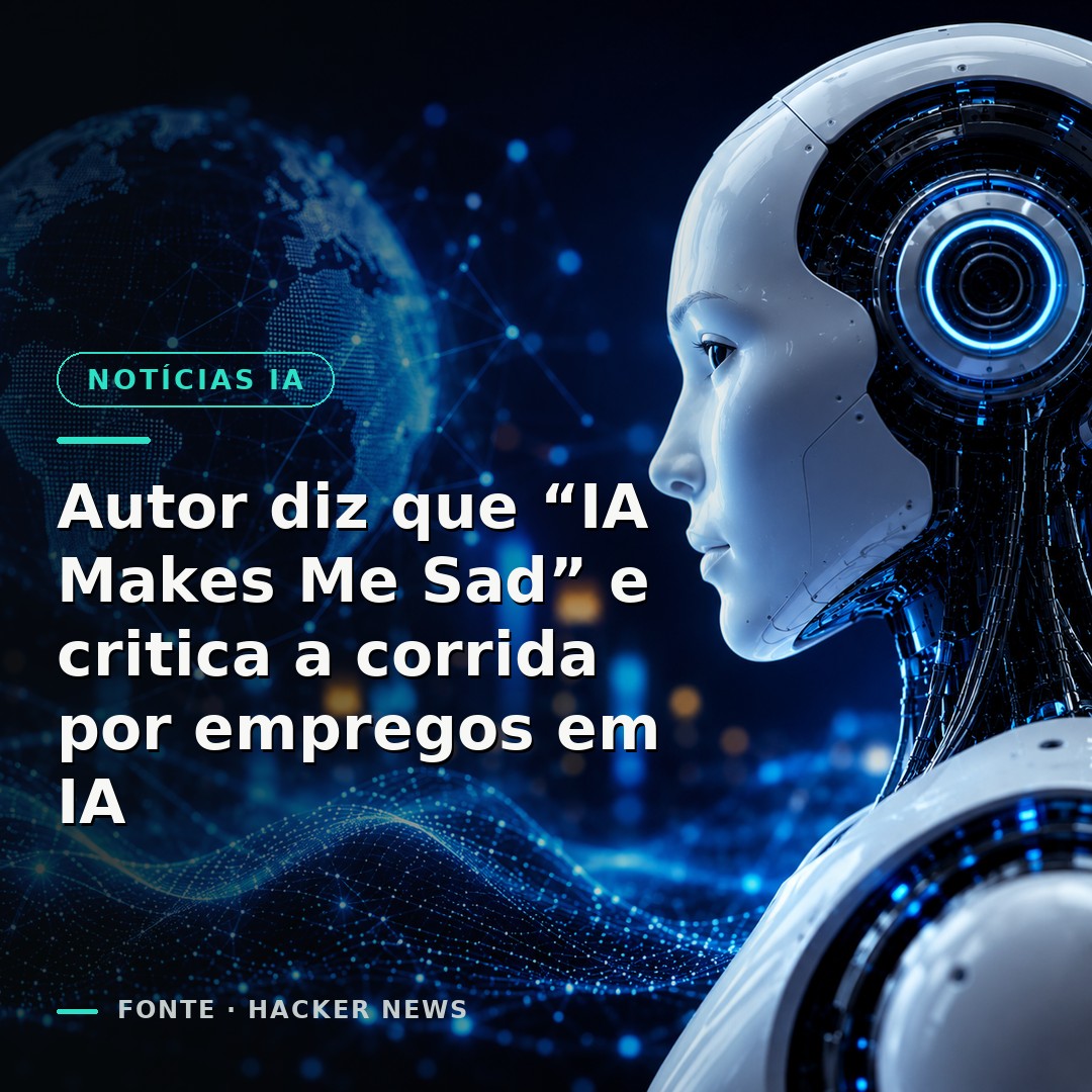 Autor diz que “IA Makes Me Sad” e critica a corrida por empregos em IA