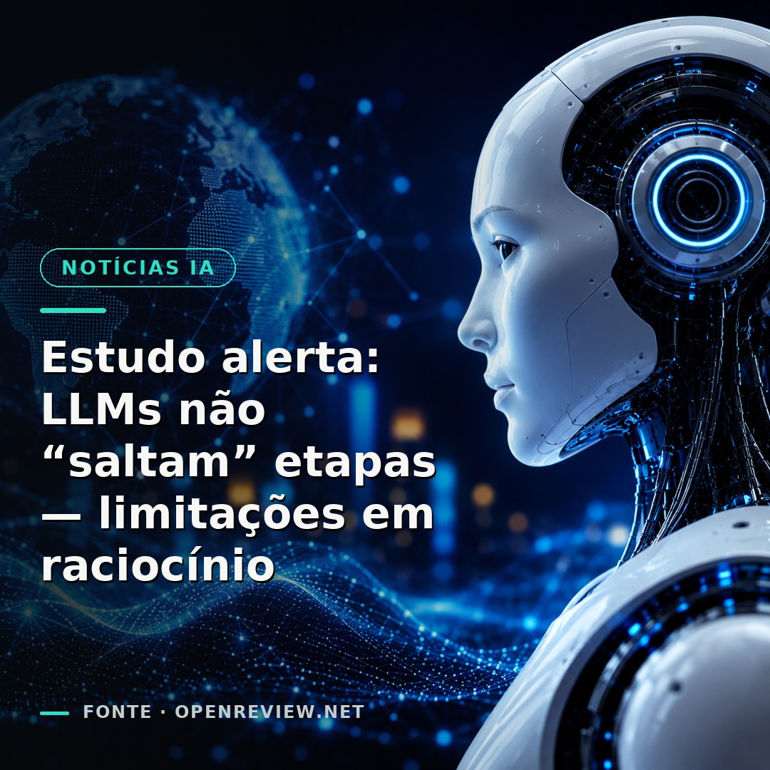 Estudo alerta: LLMs não “saltam” etapas — limitações em raciocínio